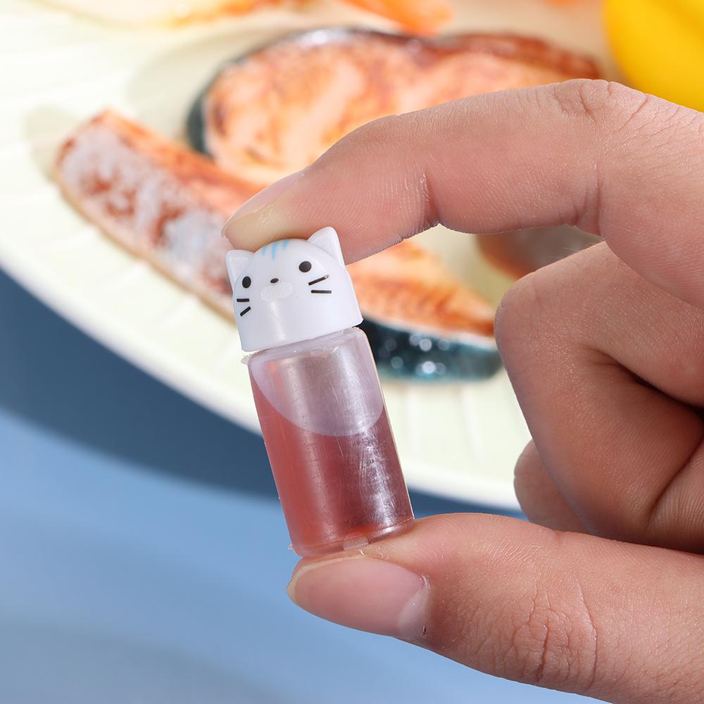 4PCS Salad Cute Mini Kitchen Accessories Small Container For Bento Seasoning Sauce Bottle