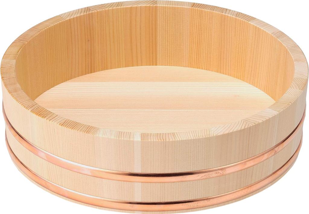 Kiso Crafts Ohitsu Made In Japan Wooden Sawara Sushi Rice Table 36cm Approximately 7 Servings FH-36