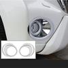 Для Toyota Prado FJ150 FJ 150 2014 2015 2016 2017 Стайлинг автомобиля ABS Хромированные передние противотуманные фары Украшение рамки лампы Накладка