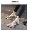 Fashion 2024 New Summer Women’s Sandals Open Toe High Heels Fashion Thick Heel Narrow Strap Party Shoes Women Casual Sandals Women