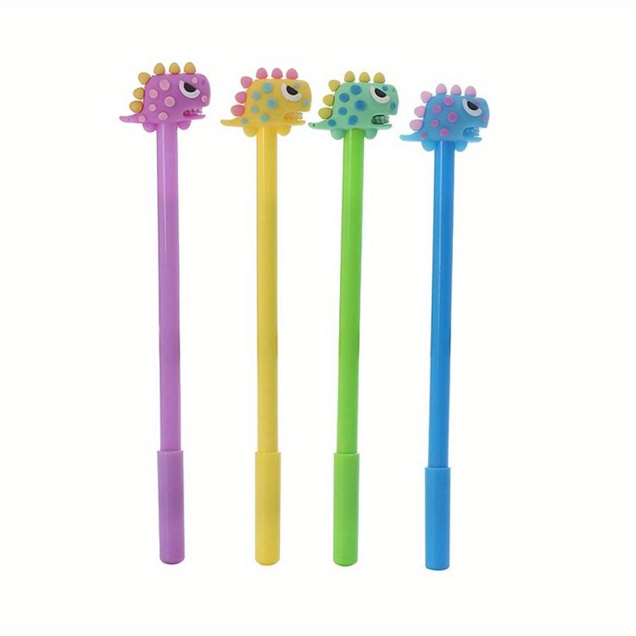 10pcs 0.5mm Cute Pen Creative Dinosaur Shape Gel Pen Cartoon Tyrannosaurus Water-based Signature Pen Learning Office Stationery