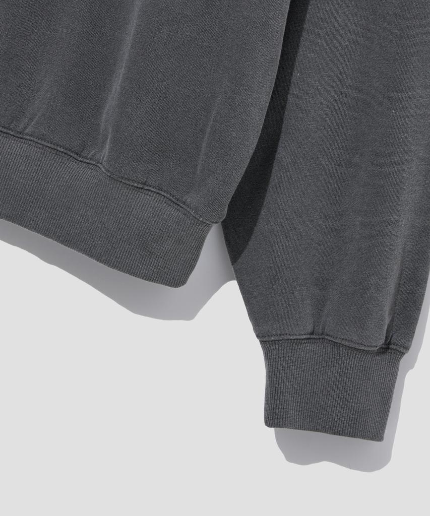 AGOD Layered Crew Neck Sweatshirt [Pigment Charcoal]