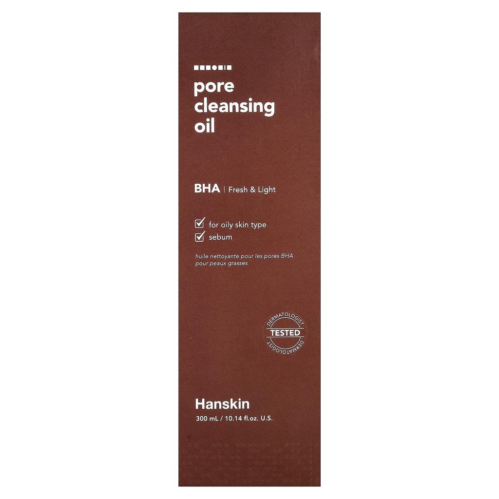 Hanskin Pore Cleansing Oil, BHA, 300ml (10.14 Fl Oz)