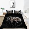 3D Spider Pattern Luxury Home Bedding Set Full Size Quilt Cover and Pillowcase 2 or 3 Insect Print Washable and Comfortable Bedding