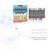 Nymixa Multi-Color Double-Ended Nail Art Pen Set - DIY Tools for Easy, Vibrant Outlining and Painting.