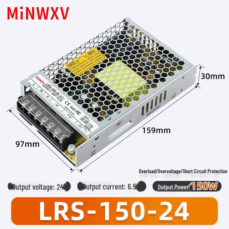 Ультратонкий импульсный блок питания LRS-150W, промышленный трансформатор для мониторинга 12В/24В