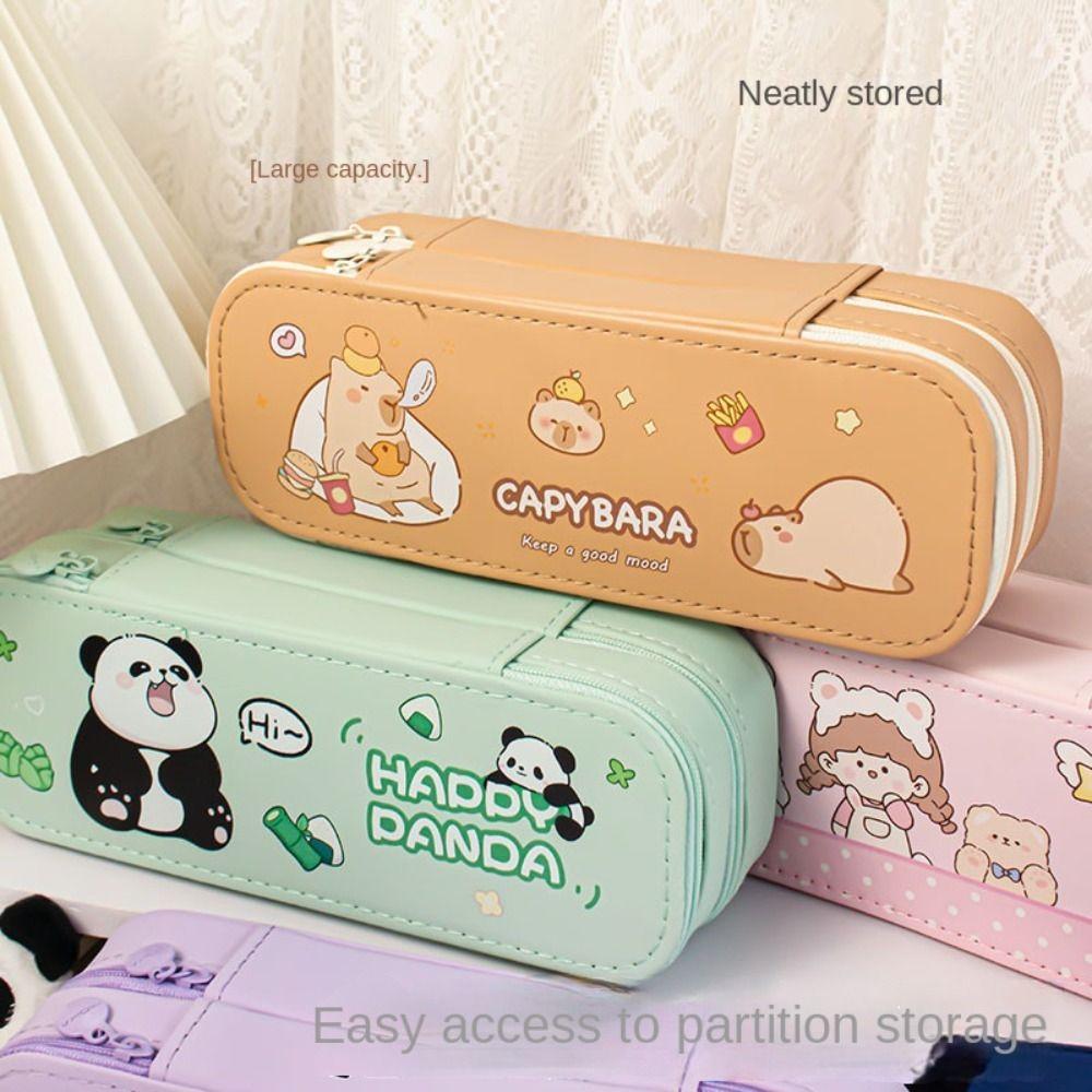Waterproof Pencil Case Capibara Pen Holder New Pencil Bag Primary School Student