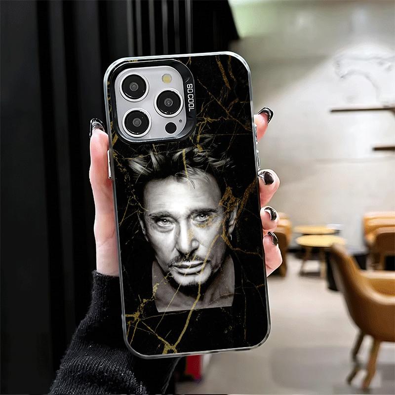 Johnny Hallyday Music Soft Phone Case for iPhone 15 16 17 Pro Max 17Air 16E 14 Plus 13 12 Mini Shockproof Cover Back Shell