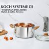 Суповая кастрюля из нержавеющей стали объемом 4/6 кварт с крышкой, антипригарная кастрюля для бульона, тушения, варки пасты, супа, спагетти, подходит для всех плит