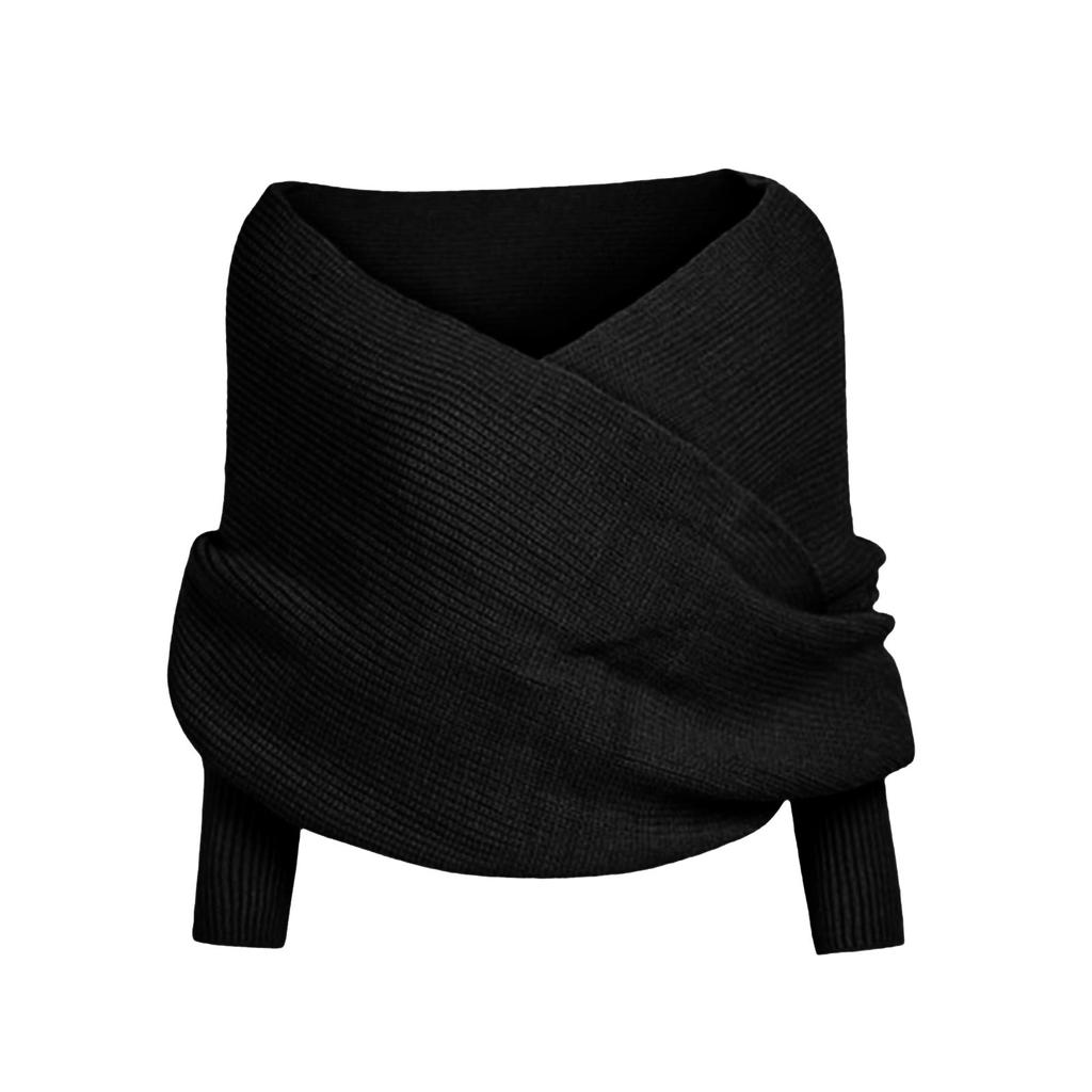 Вязаный шарф с косичками, Вязаный шарф с косичками с рукавами для женщин, Вязаный шарф с косичками, Шарф с рукавами