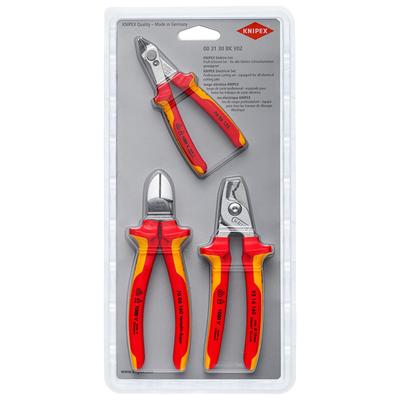 KNIPEX Изолированный набор для резки 003130BKV02, набор из 3 предметов,