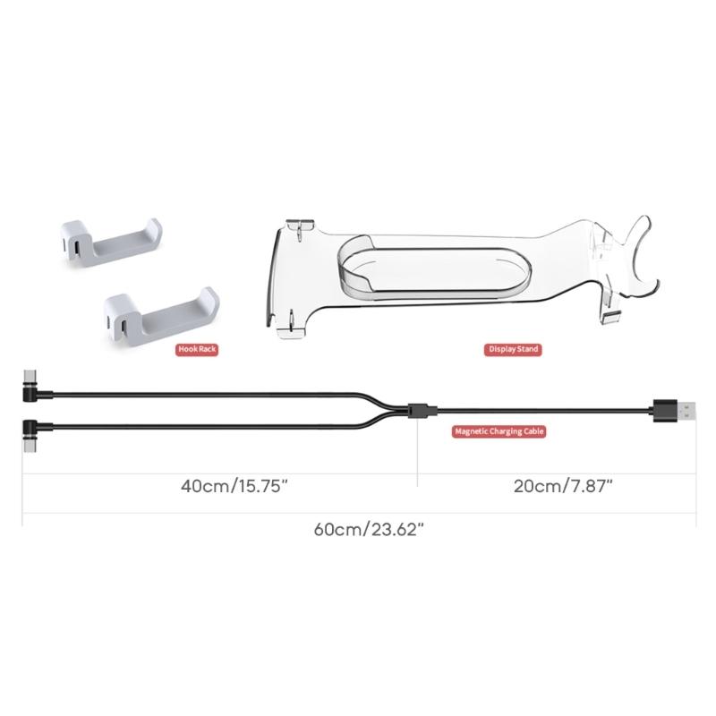 Game Console Charging Stand VR Display Glasses Holder with Charging Cable VR Hanger For Game Accessaries