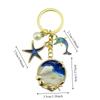 Брелок с жемчугом и дельфином, модные подвески на морском пляже, новый брелок с ракушкой и звездой унисекс
