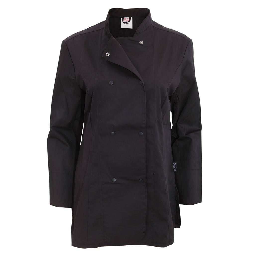 Dennys Womens/Ladies Long Sleeve Fitted Chef Jacket