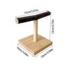 Natural Desktop Stand Pet Parrot Raw Wood Fork Tree Branch Stand Rack Perch PlatformCage Accessories For Parrotlets