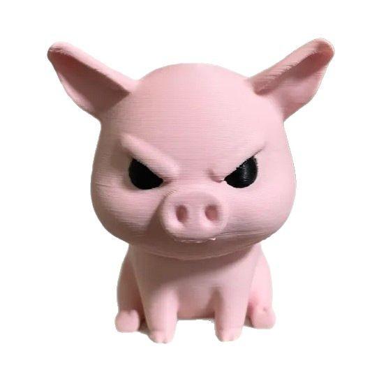 Новая игрушка «Злые свиньи» (Raging Pigs), напечатанная на 3D-принтере, настольное украшение из смолы.