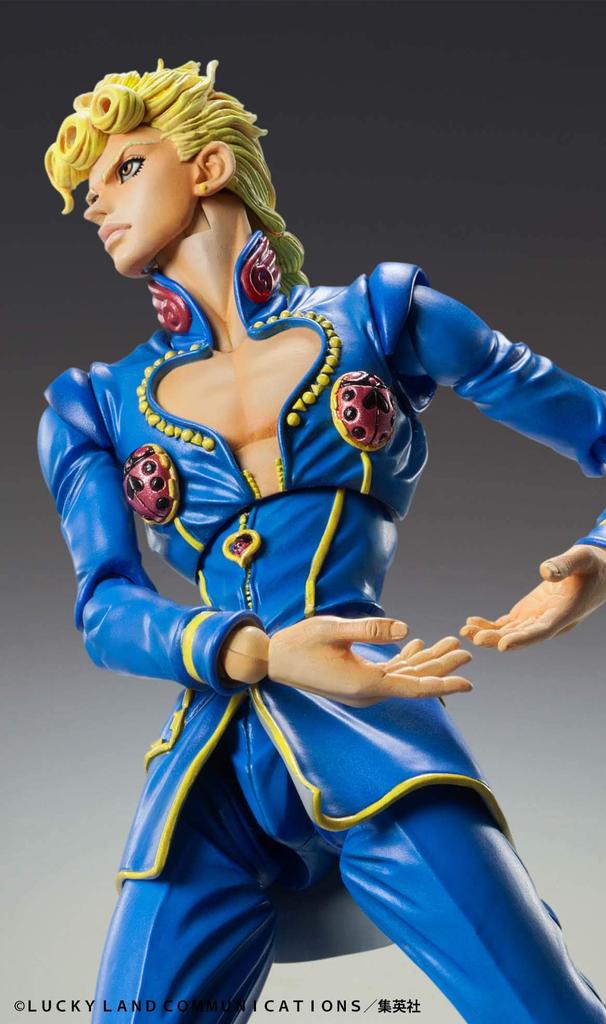 Medicos Entertainment Фигурка Super Action Statue Bizarre Adventure Часть Джованна Приблизительно 150 мм ПВХ АБС Нейлон Окрашенная Подвижная фигурка «JoJo's 5» «Джорно»
