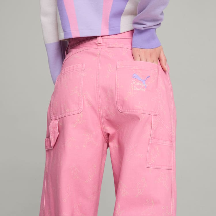 Puma X Kidsuper Pants Mauved Out Women Bottoms Pink 626707-48