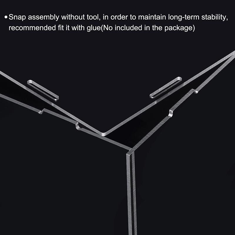 Акриловая витрина 41 размера для коллекционных предметов Сборная Прозрачная Защитная Витрина Куб Коробка для хранения Пыленепроницаемая Выставка Организация Игрушек