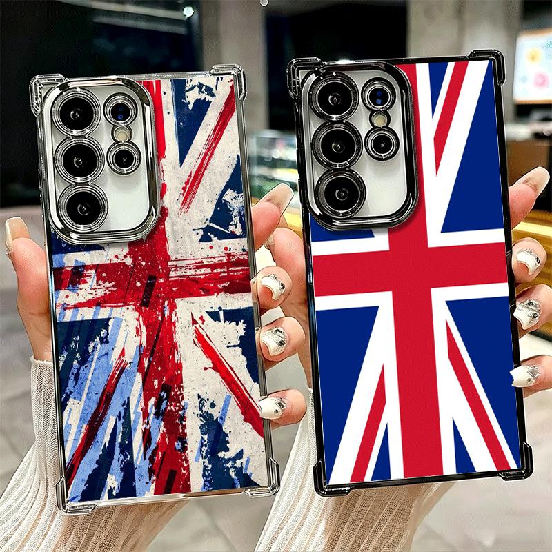 Флаг Великобритании Union Jack Англия Мягкий чехол для телефона для Samsung Galaxy S26 Ultra S25 Edge S24 FE S23 Plus S22 S21 + S20 Покрытие Защита от падения