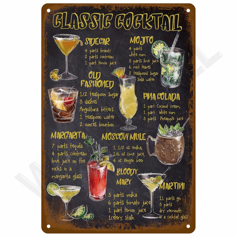 Vintage Room Decoration Home Decor Items Tin Signs Aesthetic Men Bedroom Metal Signs Retro Metal Plate Posters Wall Art Mural