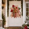 Non Woven Patchwork Christmas Flower Door Hanging | DIY Handmade Material Bag, the First Choice for Christmas Gifts