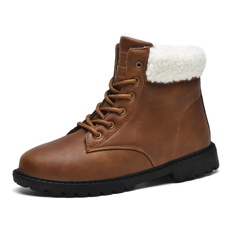 Женские зимние зимние ботинки из кожи и бархата с подогревом 35-42