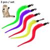 Colorful Teasing Playing plush cat teaser caterpillar Cat Funny Wand Pet toy