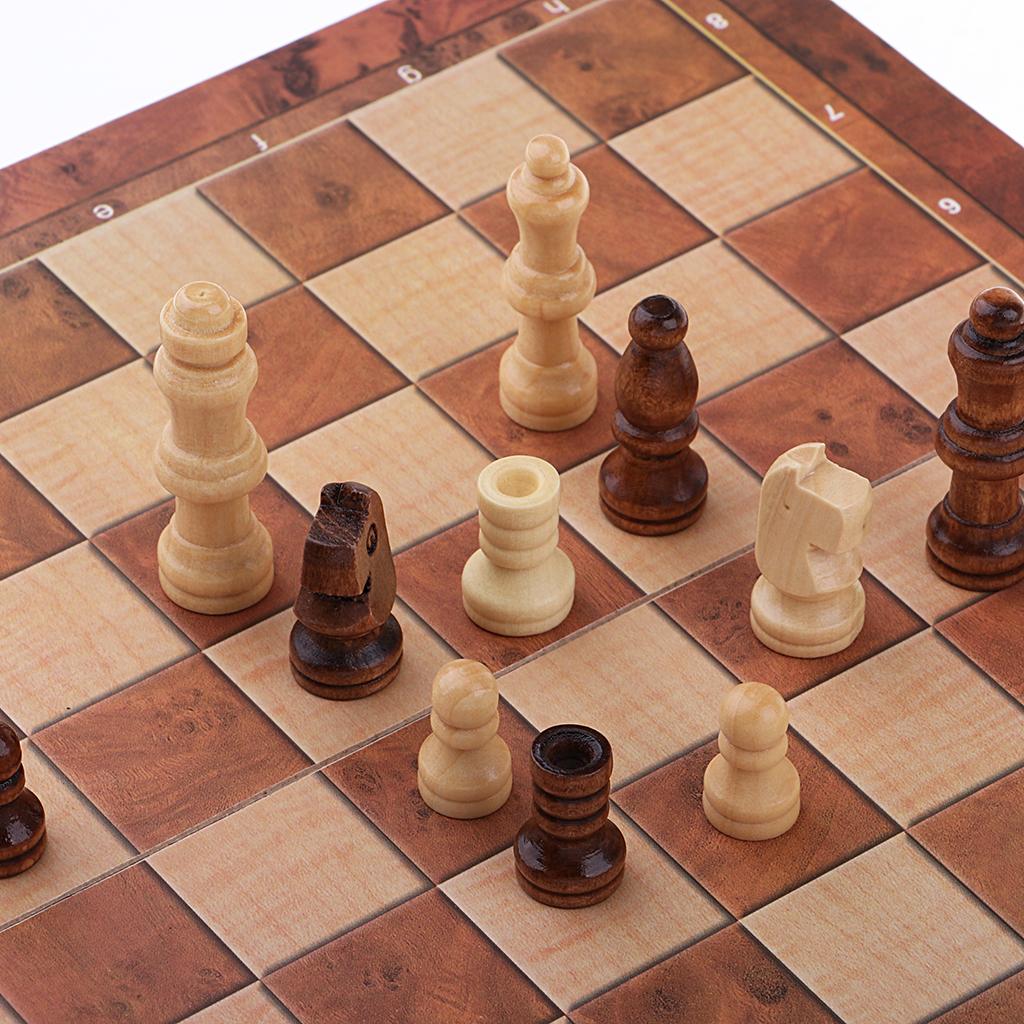 Складной деревянный набор шахмат, роскошные шахматы, шашки, нарды, международный набор шахмат, традиционная настольная игра для 2 игроков