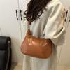 Нишевая ретро текстура сумка под мышкой женская новая модная универсальная мягкая кожаная сумка для поездок на работу на одно плечо через плечо сумка-пельмень