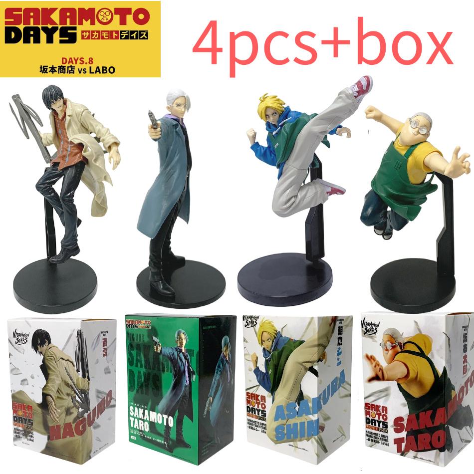 21-23 см Аниме SAKAMOTO DAYS Модели Игрушки Таро Сакамото Шин Асакура Фигурки Куклы ПВХ Модель Настольные Украшения Подарки на День Рождения
