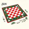 Non Slip Game Table Mat Christmas Mahjong Mat, Non-Slip Rubber American Noise Reduction Themed Pad Waterproof Cover for Poker, Card, Board &