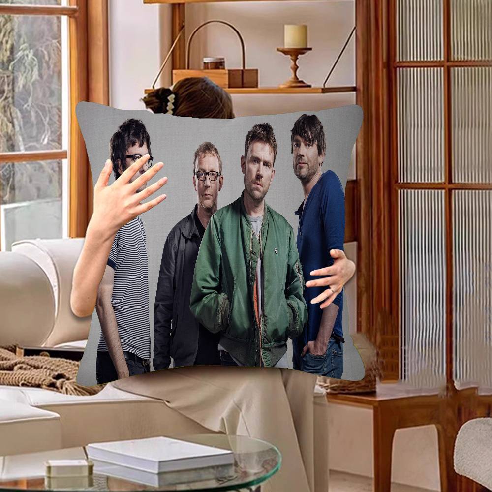 Подушка с изображением музыкальной группы Rapper B-Blur Винтажная Подарок Декор для дома и офиса Подушка для спальни Дивана Автомобиля Наволочка