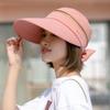 Summer Breathable Foldable Wide Brim Bucket Hat Empty Top Cap Panama Hat Sun Cap