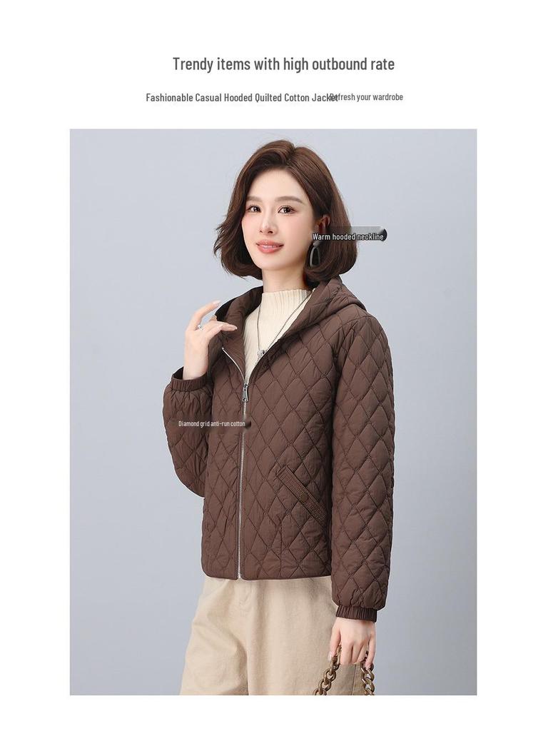 Women's Winter Cotton-Padded Jacket: Fashionable, Thickened Coat for Moms and Seniors 2024