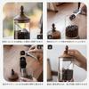 Vandroop Chess Canister with Wooden Lid, Glass Storage Container for Sugar Cubes and Coffee Beans, Airtight, Long-Term Storage, Kitchen Storage