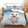 Home Textile Bedding 3D Printing Three-Piece Set, Bedding Cute Animal Pet Series