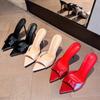 Fashion Sexy Thin High Heel Summer Women Slippers Fashion Peep Toe Dress Slides Ladies Stripper Party Sandals