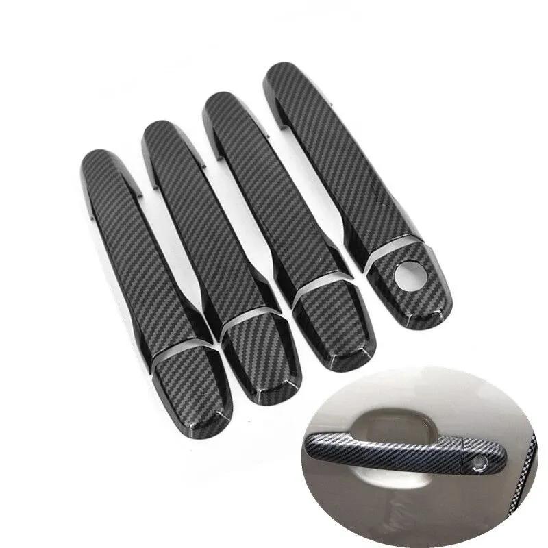 Door Handle Cover For Toyota Corolla Verso E121 AR10 Sportsvan 2002-2009 Chrome Carbon Fiber Car Trim Car Styling Accessories
