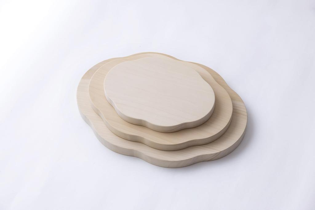 Деревянная вырубка дерева гинкго woodpecker, изготовленная из натурального дерева гинкго, доска Cloud, Япония, дерево, доска, (M)