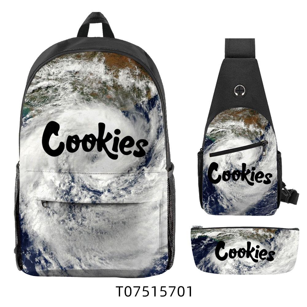 Рюкзак Cook Студенческий Школьный Рюкзак Легкий Полиэстеровый Рюкзак Набор из Трех Предметов