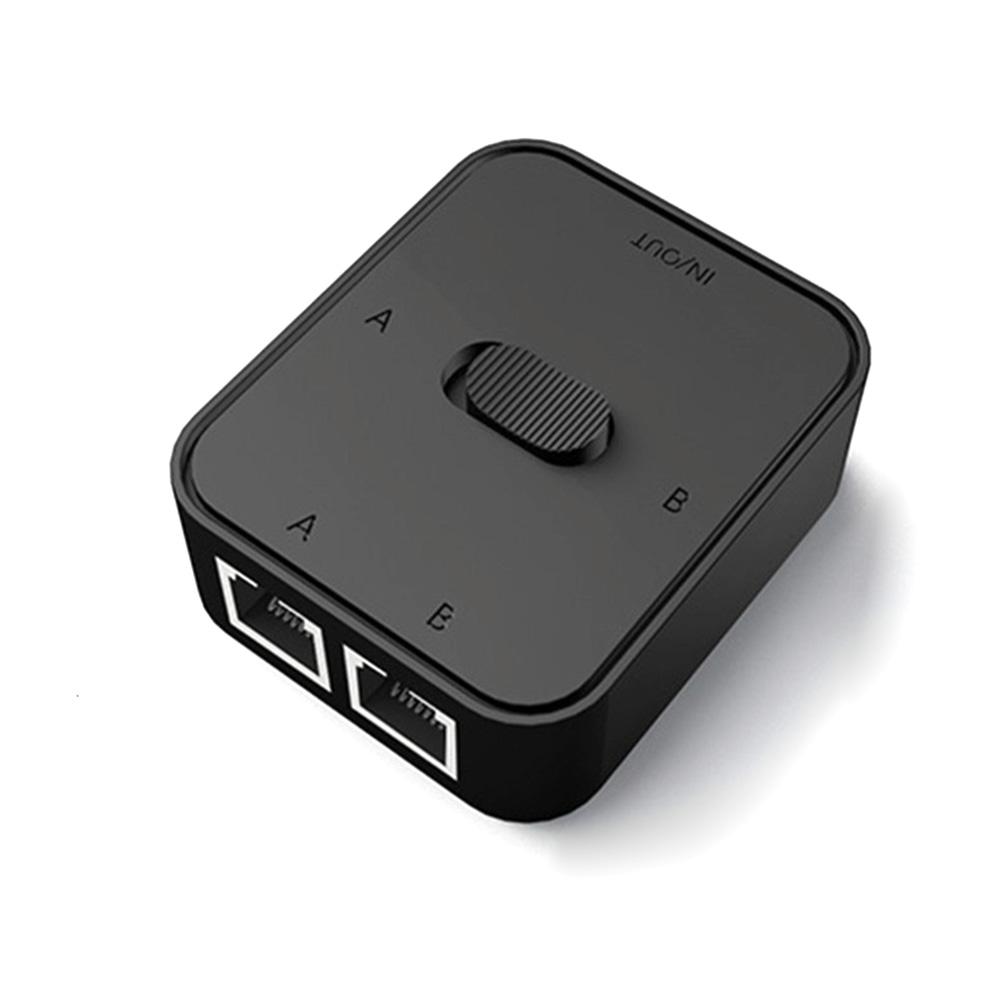 2-портовый гигабитный сетевой коммутатор 1000 Мбит/с RJ45, сетевой разветвитель, селектор удлинителя кабеля, бесплатный 2-сторонний разъем адаптера