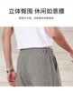 Light luxury casual breathable skin friendly men's casual pants with linen and lyocell, no ironing and easy to maintain straight leg pants