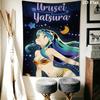 Urusei Yatsura Wall Tapestry Aesthetic Wall Hanging Printed Fabric Blanket Decorative Tapestries for Bedroom Living Room Home Decor