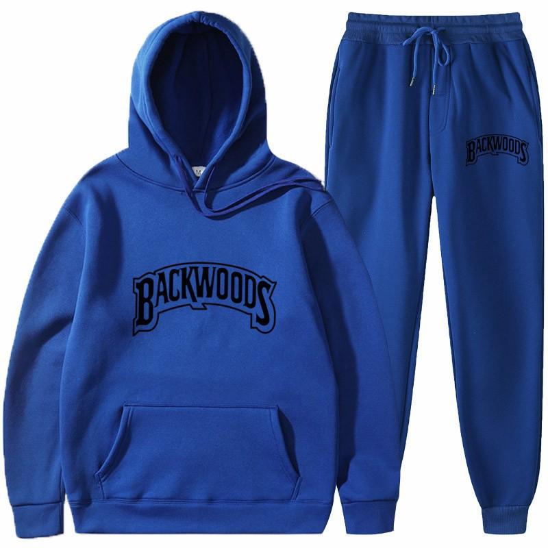European and American trendy brand Backwoods sweater letter print hoodie fashion sweater men's and women's casual sports pullover