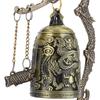 Bronze Dragon Lock Bell Hand Carved Carved Dragon Bell Vintage Dragon Bell  Home Decor