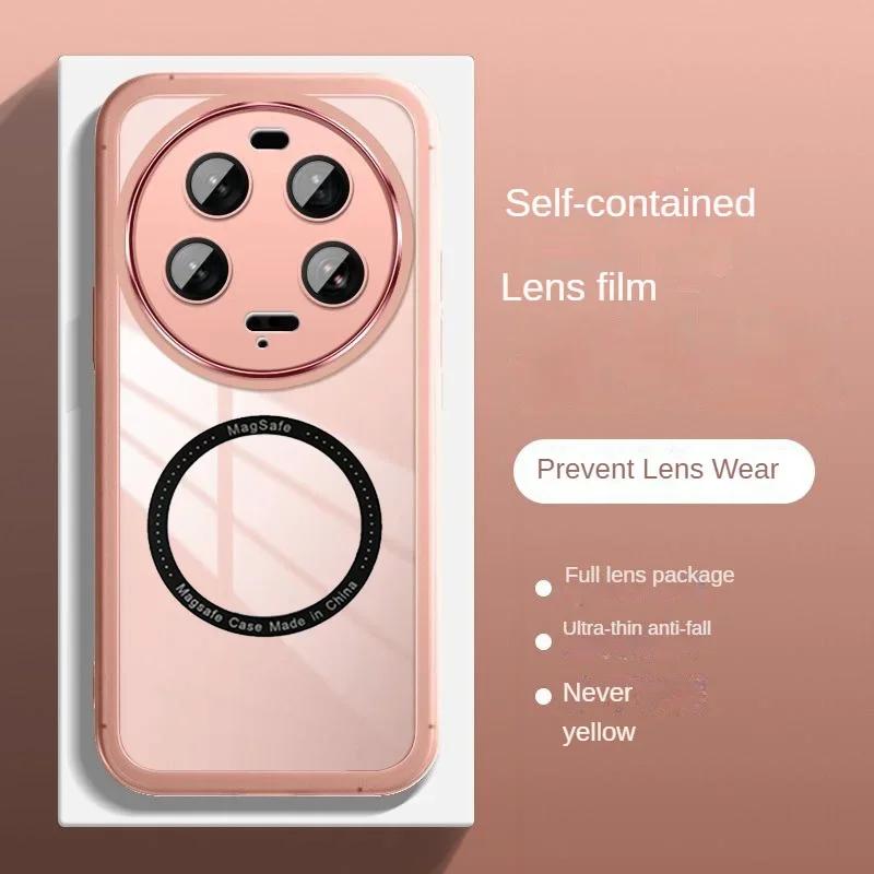 15 Ultra Lens Защитная пленка Беспроводной зарядный чехол для Xiaomi 15 Ultra 14T Pro Мягкий силиконовый противоударный прозрачный чехол-бампер