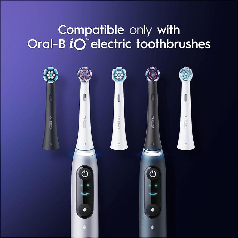 Серия Oral B iO Сияющая белая насадка-щетка для полировки удаляет пятна с зубов и зубной налет Совместимость с сериями Oral B iO 5/7/8/9