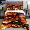 3pcs Duvet Cover Set (1*Duvet Cover + 2*Pillowcase, Without Core), Demon Slayer Print Bedding Set, Bedroom Decor, All‑Season, Birthday Gift