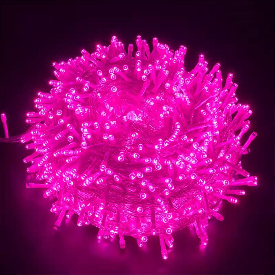 Высокоплотная рождественская гирлянда 2000/4000 светодиодов, водонепроницаемая гирлянда для свадебной вечеринки на рождественскую елку